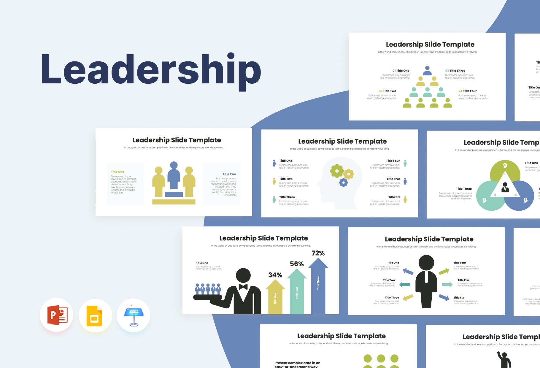 Leadership Roles PowerPoint Presentation Template