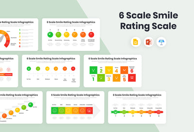 6 Scale Smile Rating Scale Infographics