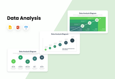 PPT Data Analysis Diagrams Infographics Templates for PowerPoint, Keynote, Google Slides