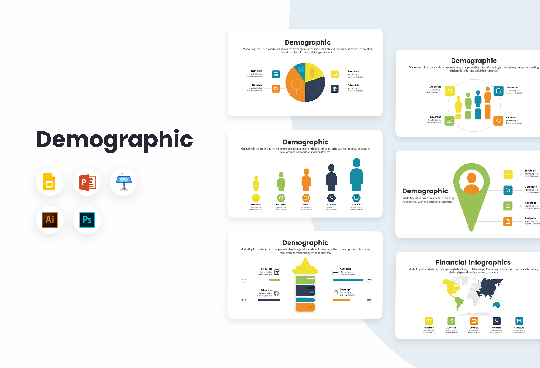 Demographic Infographics Template Infograpify