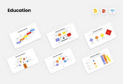 PPT Education Diagrams Templates for PowerPoint, Keynote, Google Slides