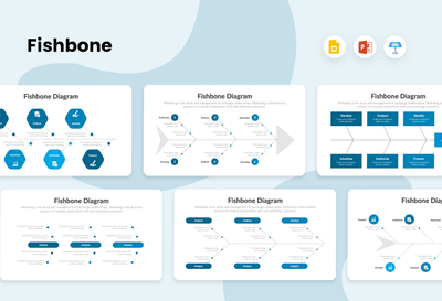 PPT Fishbone Diagrams Infographics Templates for PowerPoint, Keynote, Google Slides