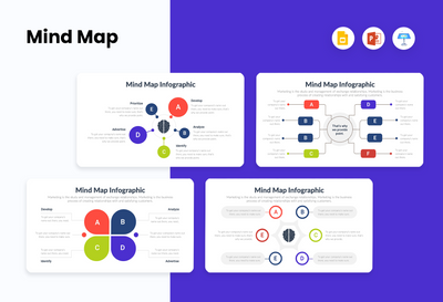 PPT Mindmap Diagrams Templates for PowerPoint, Keynote, Google Slides