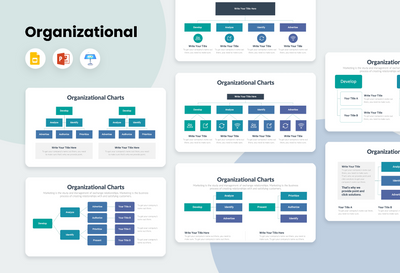 PPT Organizational Charts Diagrams Templates for PowerPoint, Keynote, Google Slides