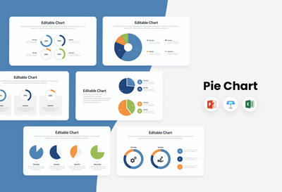 PPT Pie Charts Infographics Templates for PowerPoint, Keynote, Excel