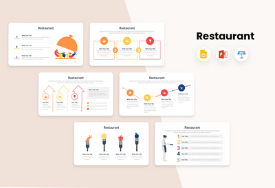 PPT Restaurant Diagrams Templates for PowerPoint, Keynote, Google Slides