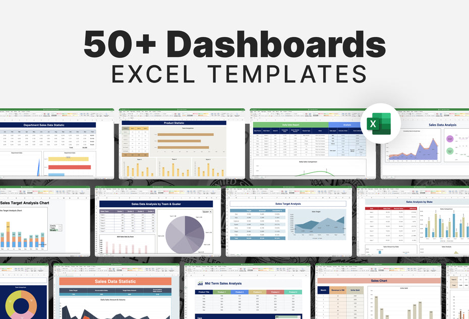 Excel Dashboard Templates Bundle