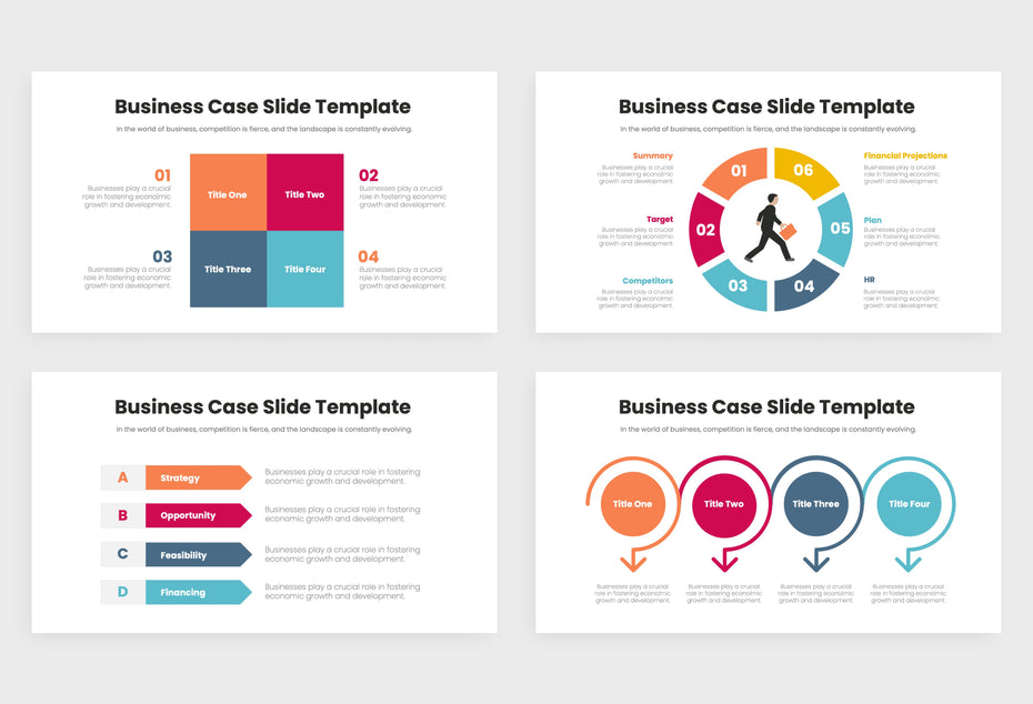 Business Case Infographic Templates