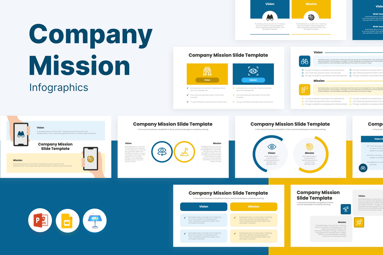 Company Mission Infographic Templates – infograpify