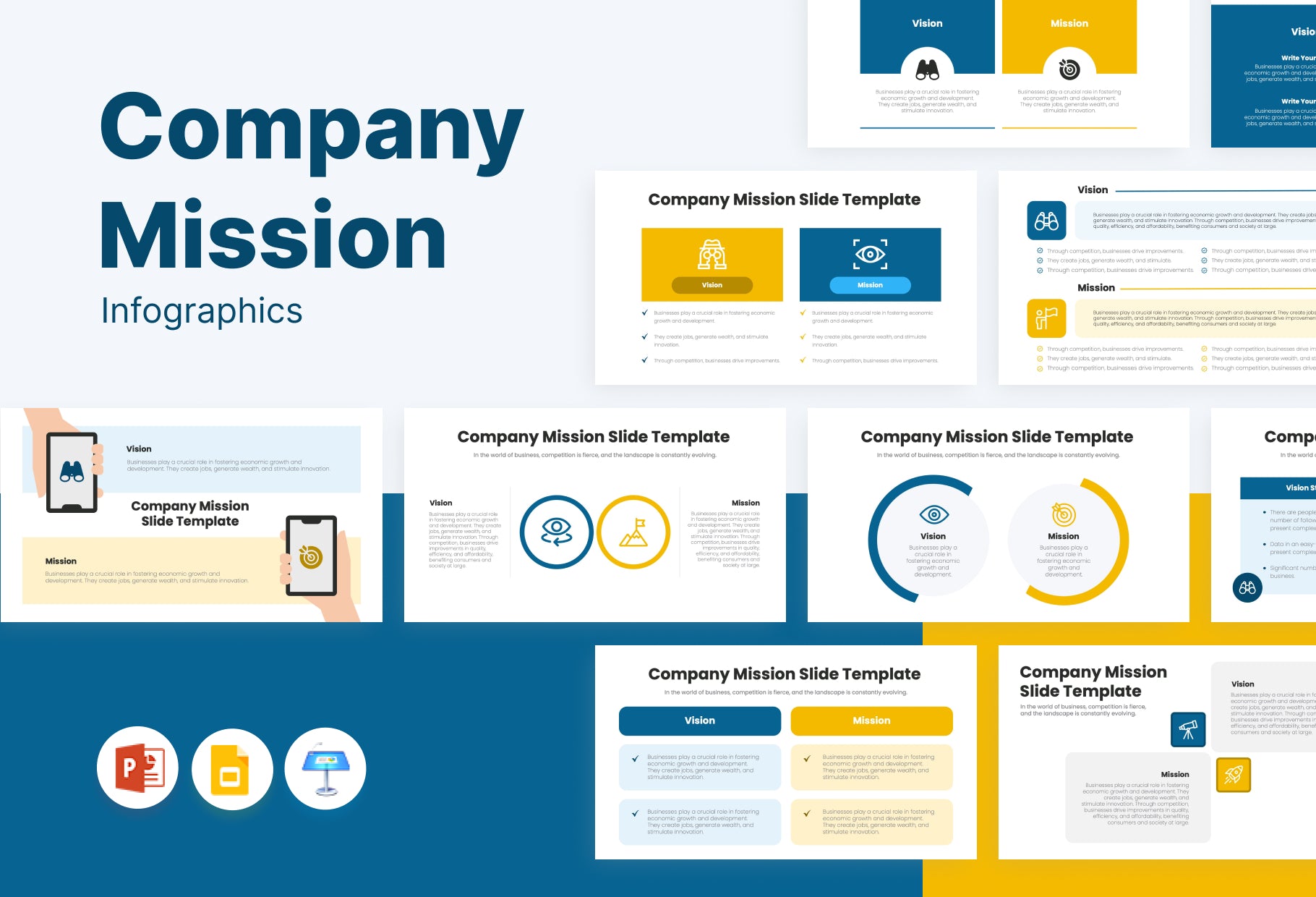 Company Mission Infographic Templates – infograpify