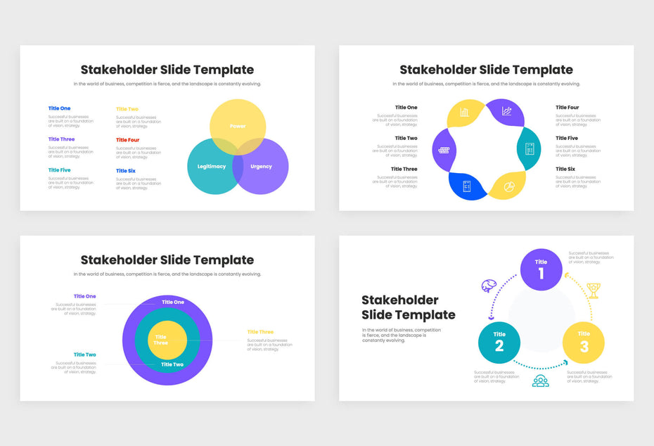 Stakeholder Infographic Templates