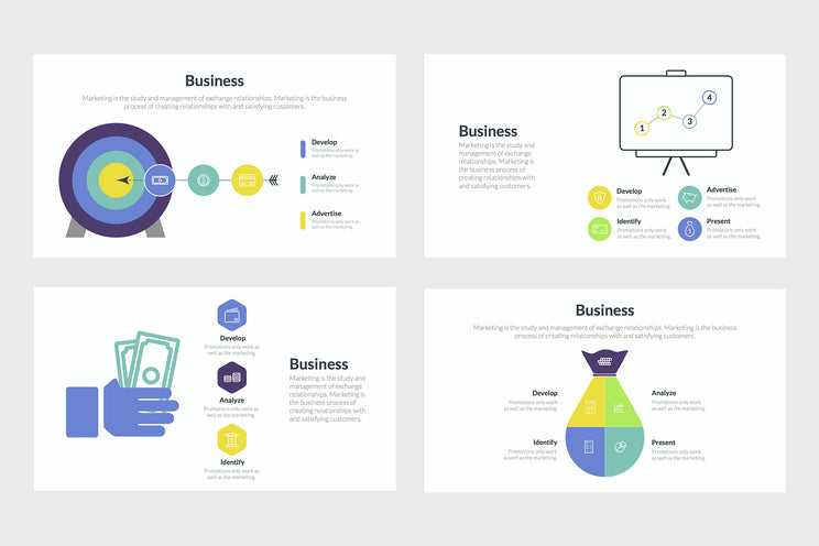 Business Diagrams Infographics Templates for PowerPoint, Keynote, Google Slides, Adobe Illustrator, Adobe Photoshop 