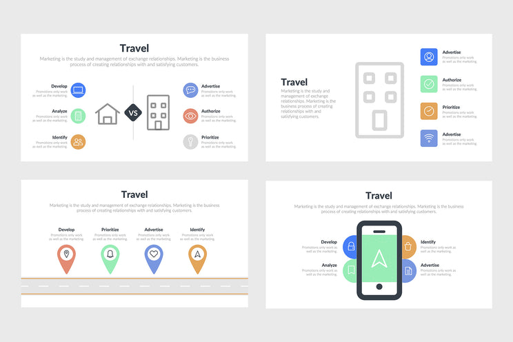 PPT Travel Infographics Templates for PowerPoint, Keynote, Google Slides, Adobe Illustrator, Adobe Photoshop