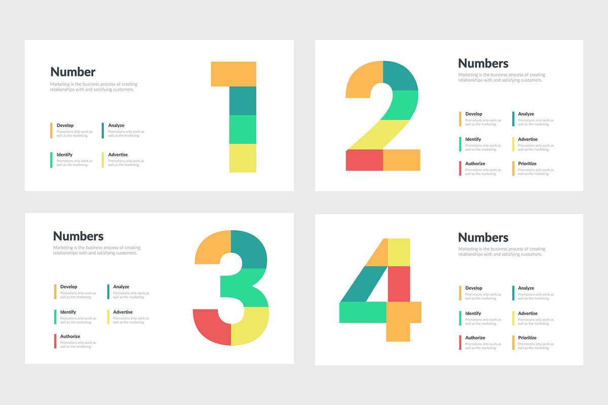 Infographic Powerpoint Showing Numbers
