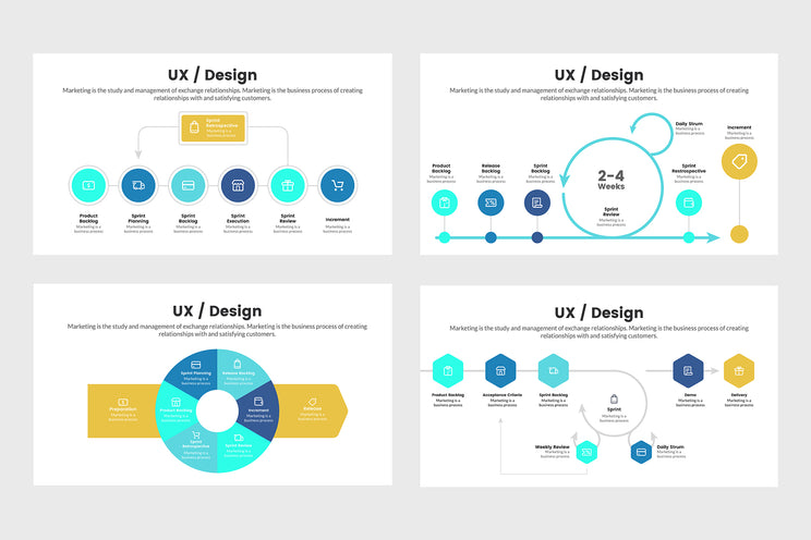 PPT SCRUM Infographics Templates for PowerPoint, Keynote, Google Slides, Adobe Illustrator, Adobe Photoshop
