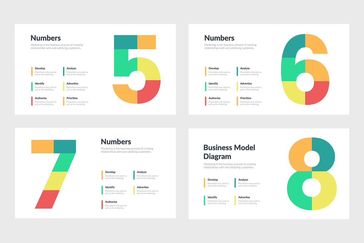 Infographic Powerpoint Showing Numbers