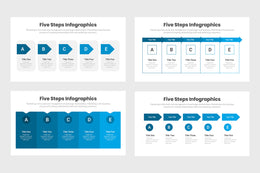Five Steps Diagram Infographics