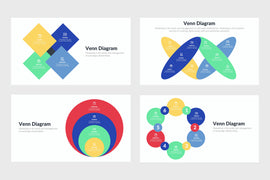 PPT Venn Diagram Infographics Templates for PowerPoint, Keynote, Google Slides, Adobe Illustrator, Adobe Photoshop