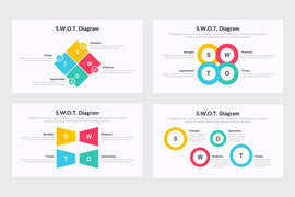 PPT SWOT Diagrams Templates for PowerPoint, Keynote, Google Slides