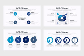 PPT SWOT Diagrams Templates for PowerPoint, Keynote, Google Slides