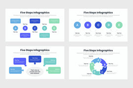 Five Steps Diagram Infographics