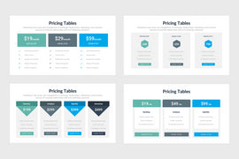 PPT Pricing Tables Infographics Templates for PowerPoint, Keynote, Google Slides