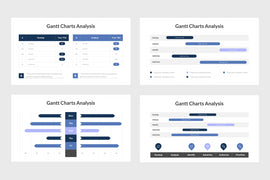 PPT Gantt Charts Diagrams Templates for PowerPoint, Keynote, Google Slides