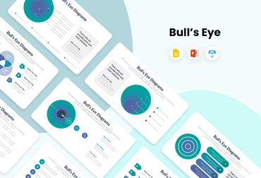 PPT Bulls Eye Diagrams Infographics Templates for PowerPoint, Keynote, Google Slides