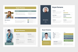 PPT Buyer Persona Templates for PowerPoint, Keynote, Google Slides,
