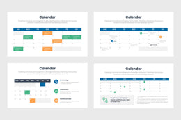 PPT Calendar Infographics Templates for PowerPoint, Keynote, Google Slides, 