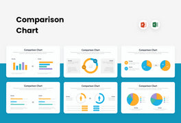 PPT Comparison Charts Infographics Templates for PowerPoint, Excel