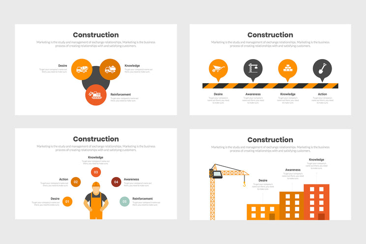 PPT Construction Infographics Templates for PowerPoint, Keynote, Google Slides,