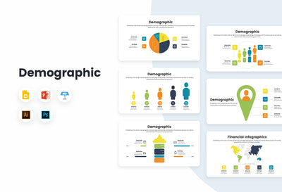 PPT Demographic Diagrams Infographics Infographics Templates for PowerPoint, Keynote, Google Slides, Adobe Illustrator, Adobe Photoshop