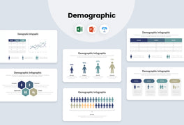 PPT Demographic Diagrams Infographics Templates for PowerPoint, Excel, Keynote