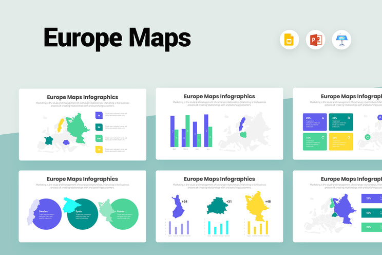 Europe Maps Infographics