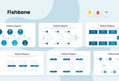PPT Fishbone Diagrams Infographics Templates for PowerPoint, Keynote, Google Slides