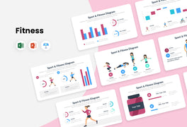 PPT Fitness and Sport Diagrams Infographics Templates for PowerPoint, Excel, Keynote