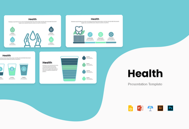PPT Health Infographics Templates for PowerPoint, Keynote, Google Slides, Adobe Illustrator, Adobe Photoshop