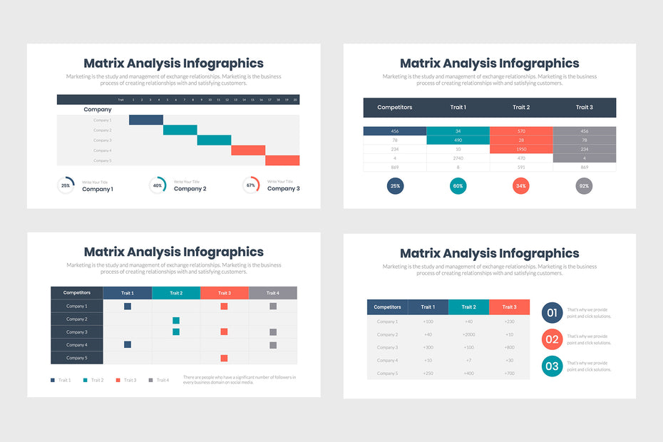 Analytics Matrix Insight Matrix Analysis Infographics – infograpify