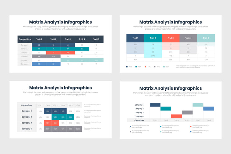 Matrix Analysis Infographics
