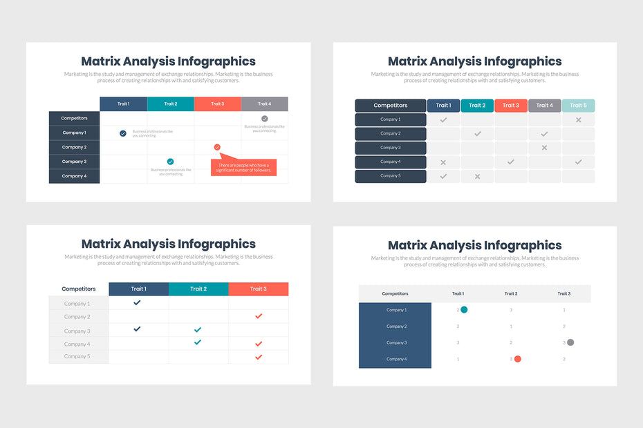 Analytics Matrix Insight Matrix Analysis Infographics – infograpify