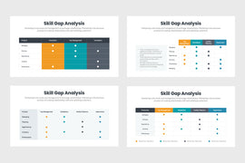 PPT Skill Gap Analysis Graph Templates for PowerPoint, Keynote, Google Slides