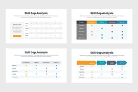 PPT Skill Gap Analysis Graph Templates for PowerPoint, Keynote, Google Slides