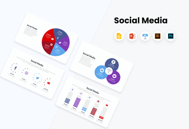  PPT Social Media Infographics Templates for PowerPoint, Keynote, Google Slides, Adobe Illustrator, Adobe Photoshop