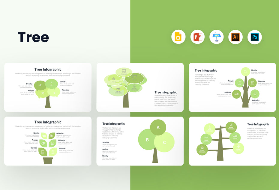 Powerpoint Design Idea Tree Tree Infographic Powerpoint Template