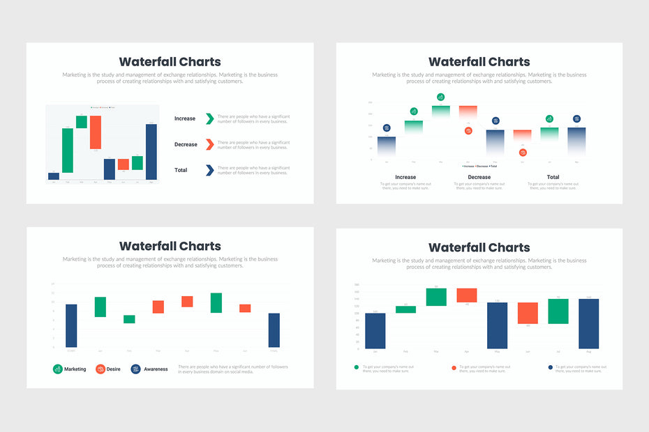 Waterfall Charts Infographics – infograpify