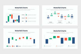 Waterfall Charts Infographics Templates for PowerPoint, Excel