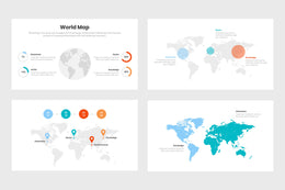 World Map Infographics Templates for PowerPoint, Keynote, Google Slides