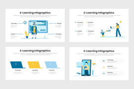 PPT e-Learning Infographics Templates for PowerPoint, Keynote, Google Slides